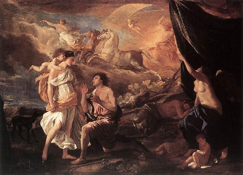 Nicolas Poussin Selene and Endymion Sweden oil painting art